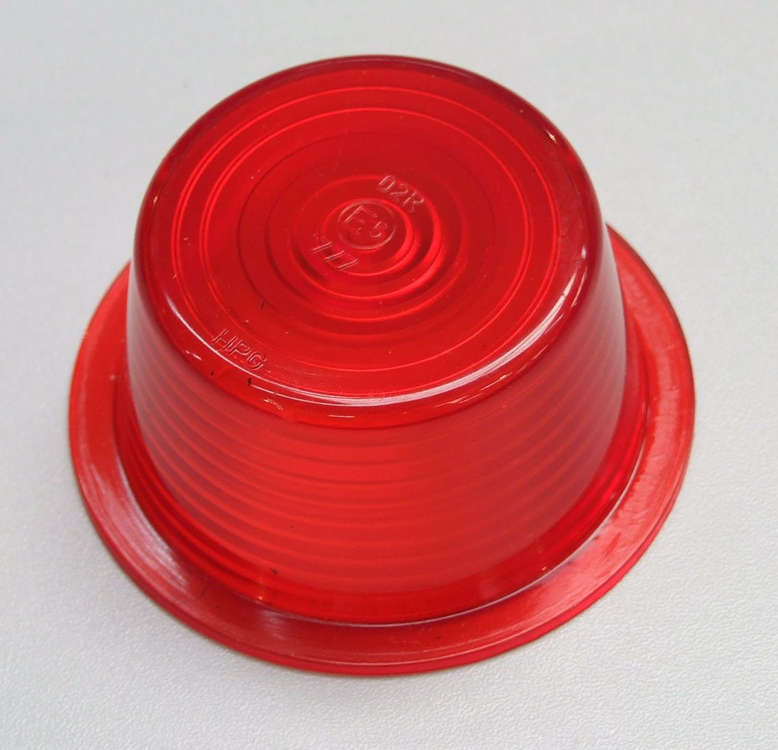 Staklo gabaritne lampe crveno okruglo